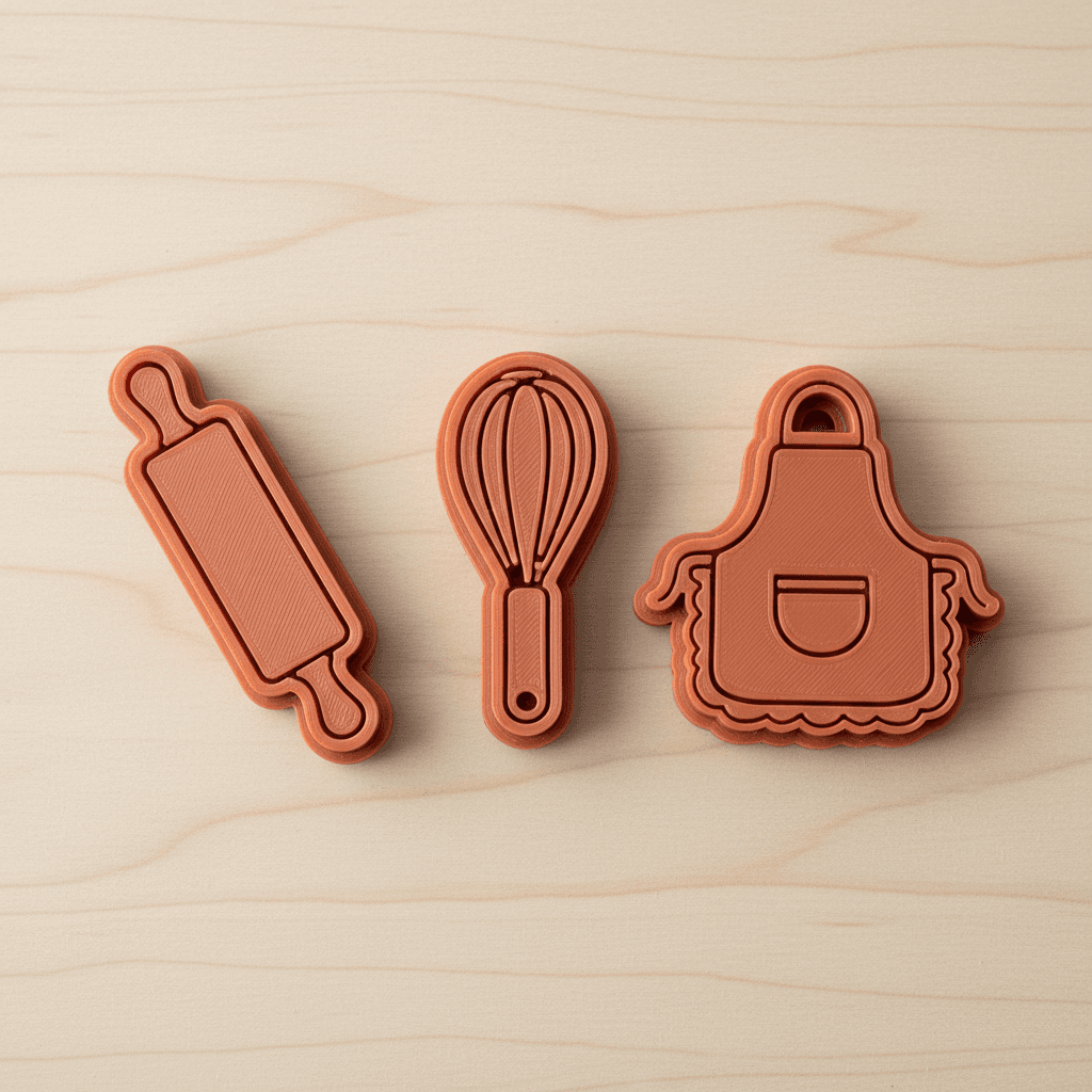 Baking Cookie Stamp & Cutter Set