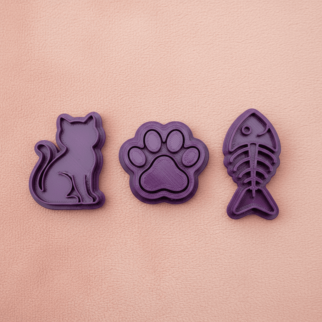 Cats Cookie Stamp & Cutter Set