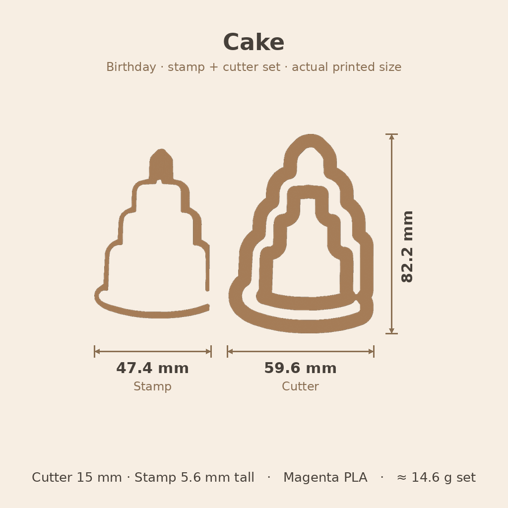 Birthday Cookie Stamp & Cutter Set — view 6