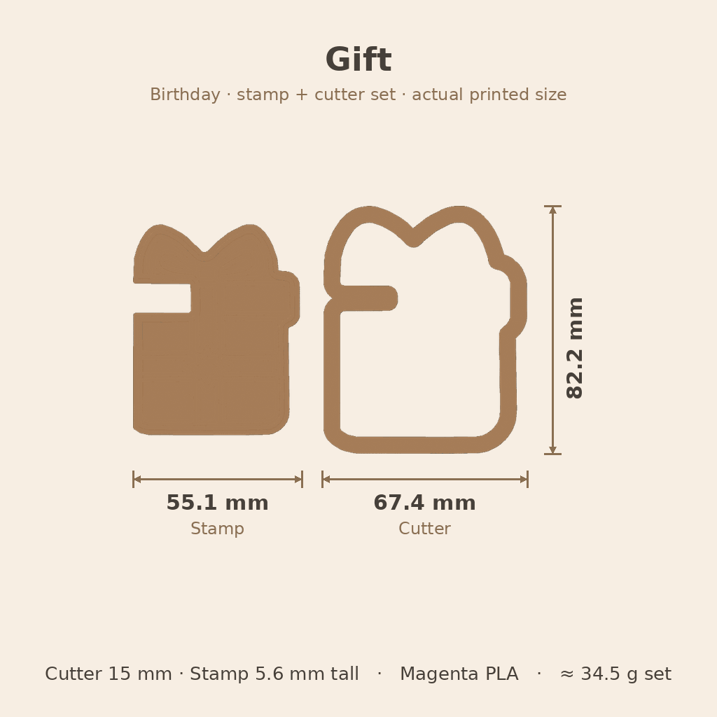 Birthday Cookie Stamp & Cutter Set — view 7