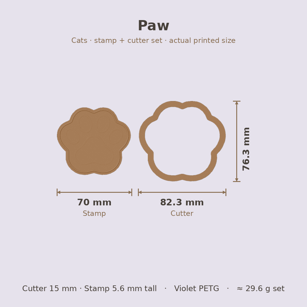 Cats Cookie Stamp & Cutter Set — view 7