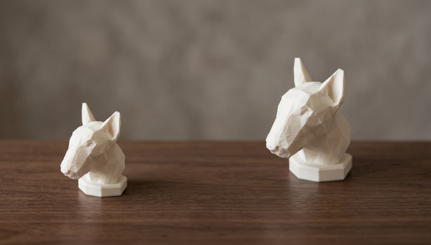 Bull Terrier Low-Poly Dog Figurine — view 3