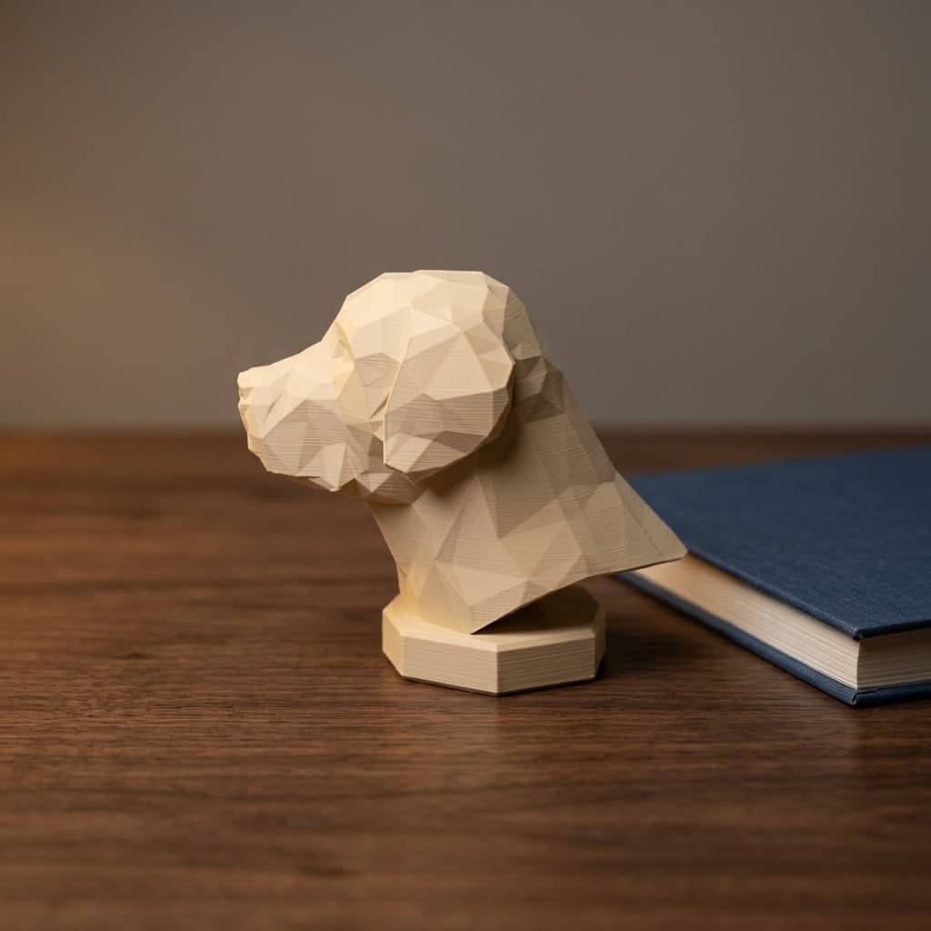 Labrador Low-Poly Dog Figurine — view 2