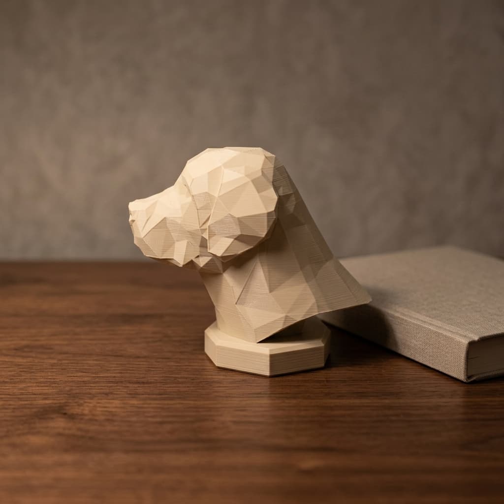 Labrador Low-Poly Dog Figurine — view 2