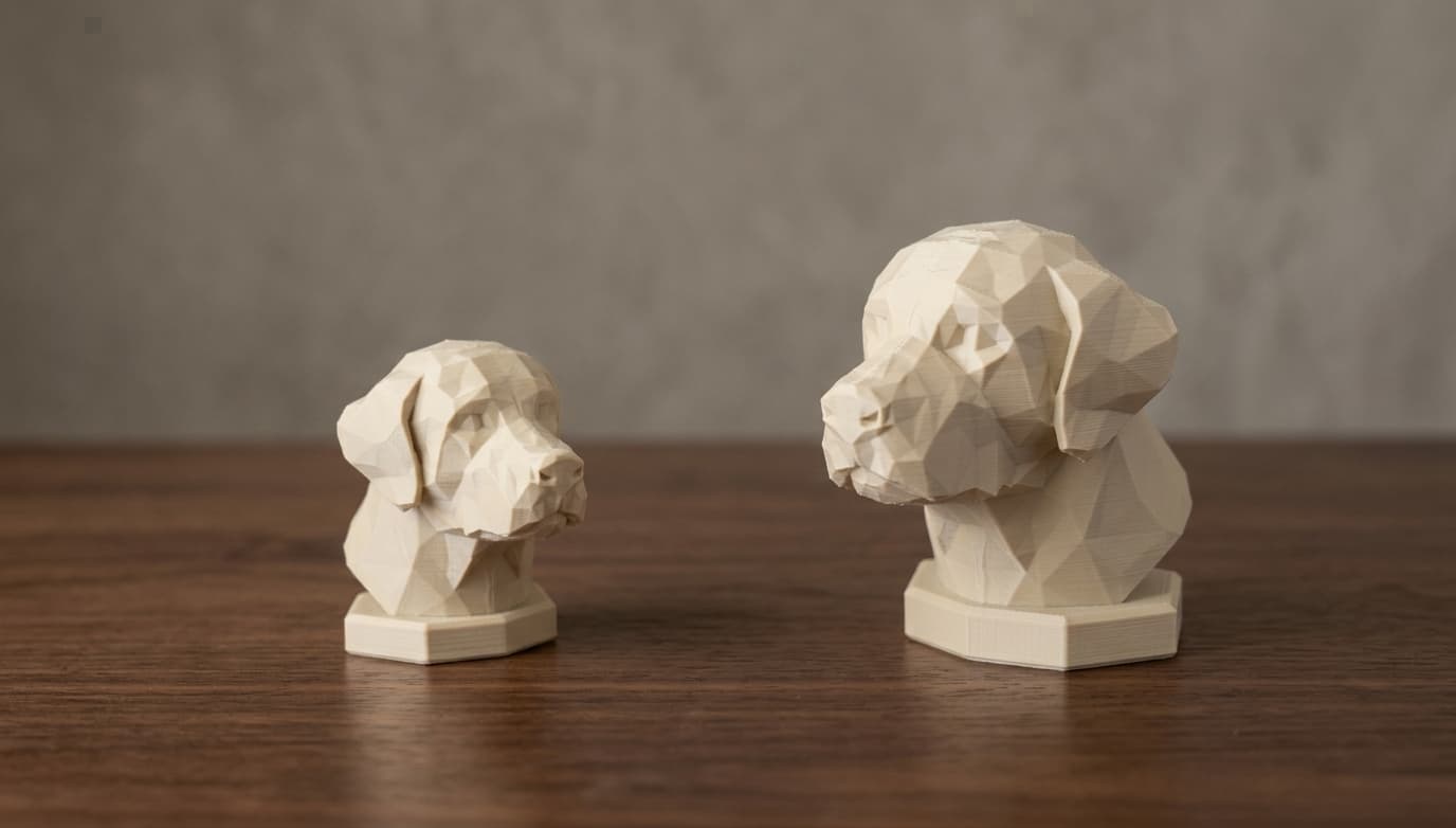 Labrador Low-Poly Dog Figurine — view 3