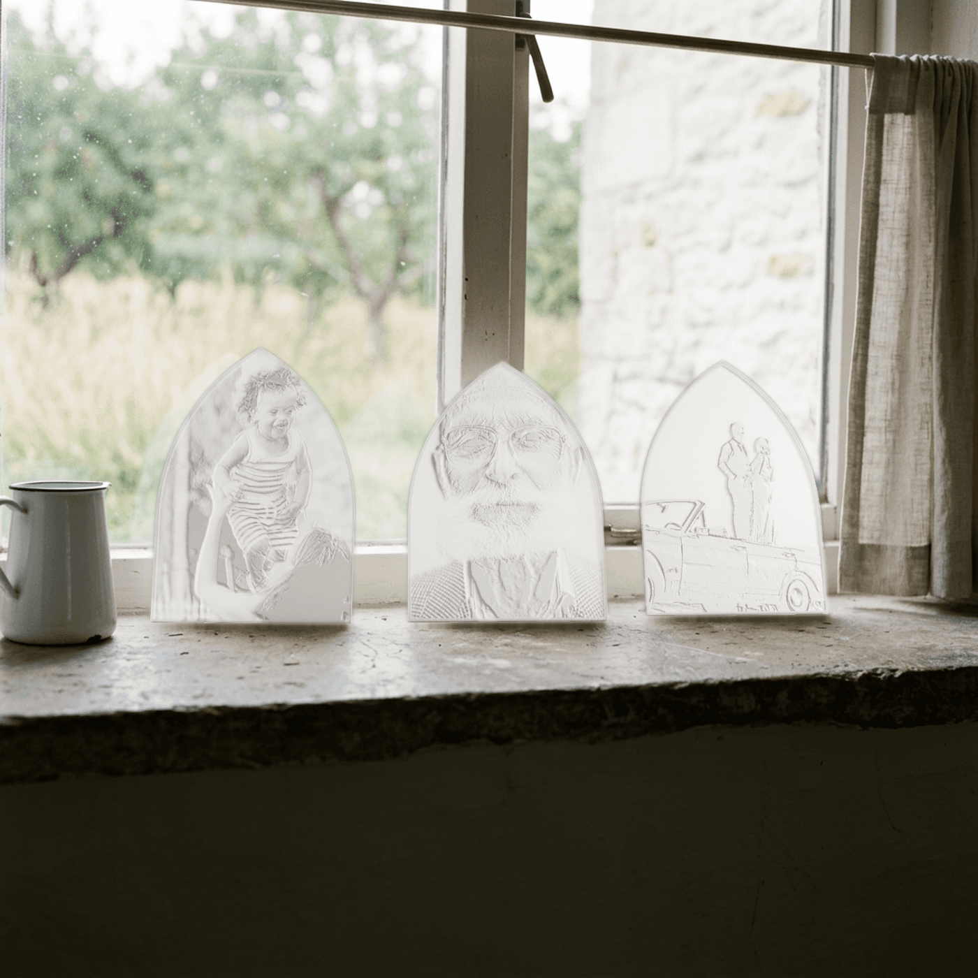 Glow Arch 5×7 Replacement Photo Panel — Gothic