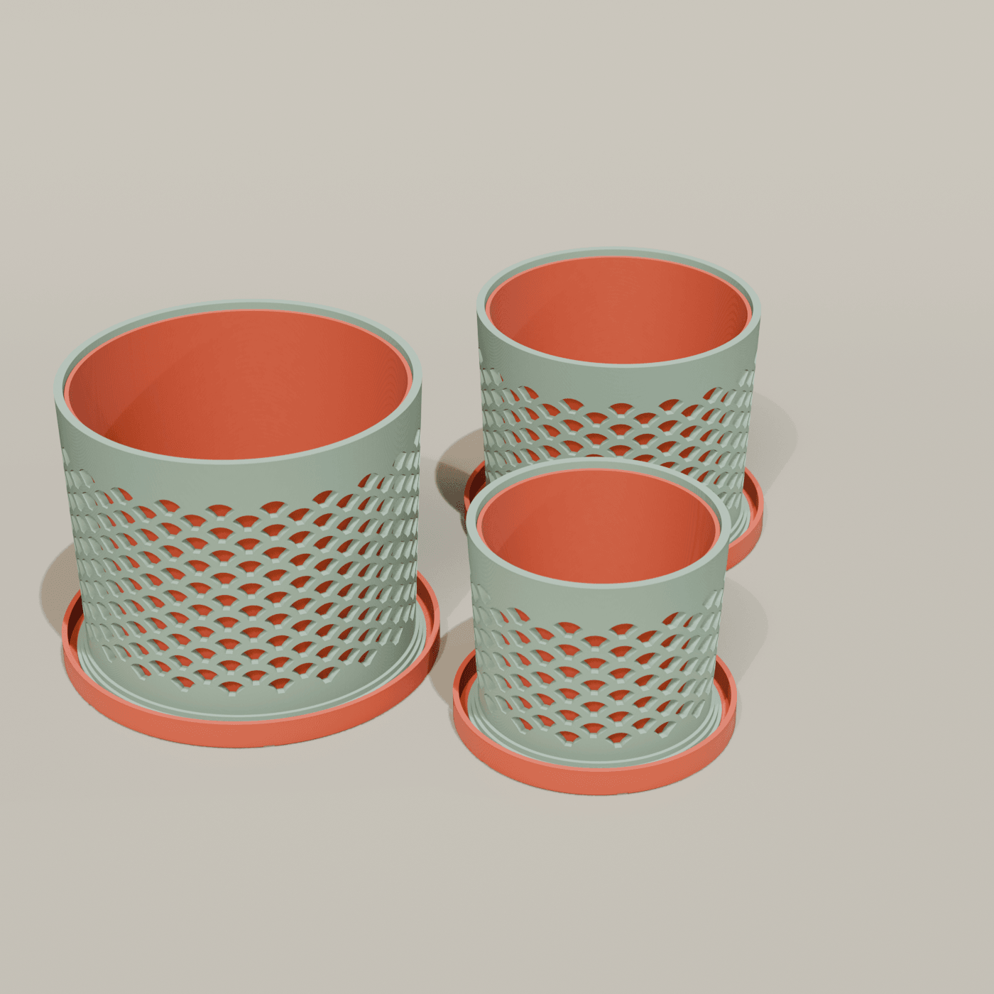 Ridge Planter Trio — view 2